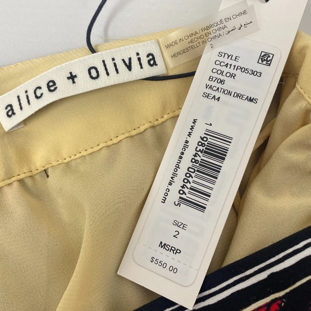 Alice + Olivia Katz Vacation Dreams Pleated Maxi Skirt 2 NWT $550 - Picture 8 of 10